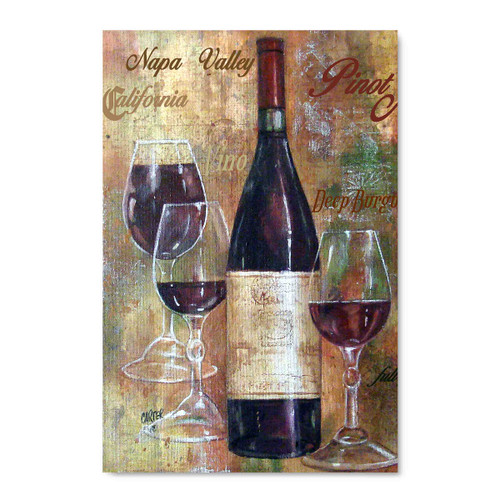 34076 Napa Valley Wine, Acrylic Glass Art