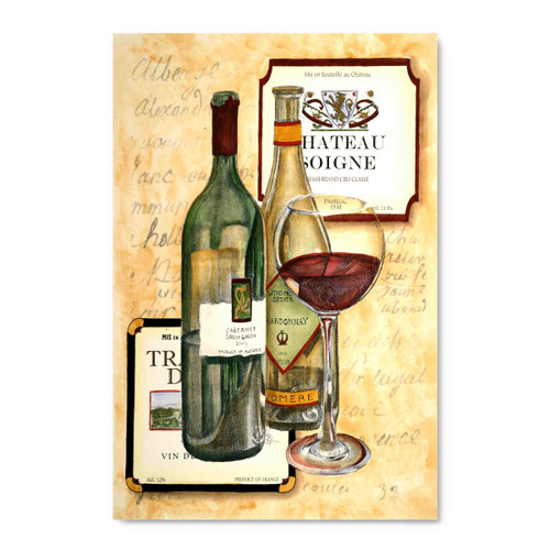 34078 Cabernet Sauvignon Wine, Acrylic Glass Art