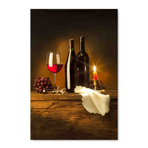 34112 Candle-Lit Winery, Acrylic Glass Art