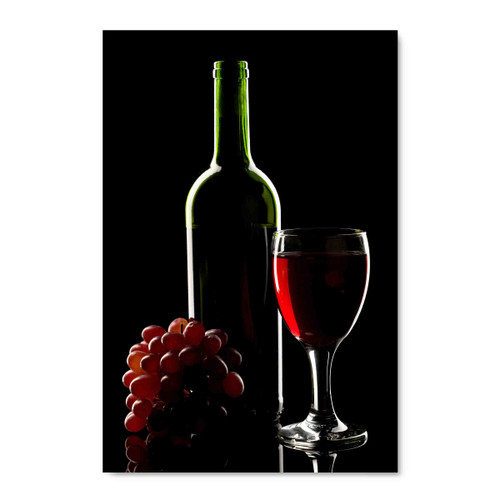 34139 Grape and Wine, Acrylic Glass Art