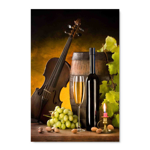 34320 Wine with Music, Acrylic Glass Art