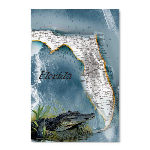 70391 Florida Gator, Acrylic Glass Art