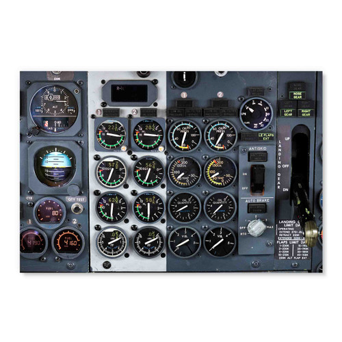 44177 Airplane Controls, Acrylic Glass Art