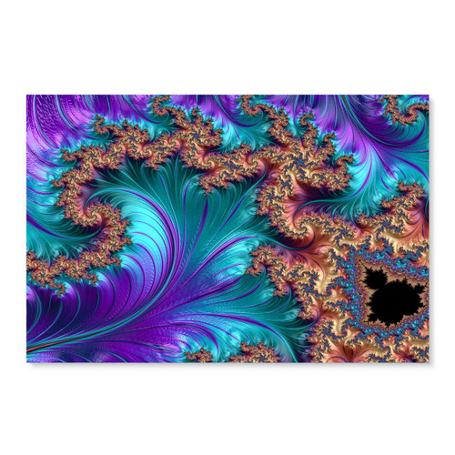 31010 Purple Fractal, Acrylic Glass Art