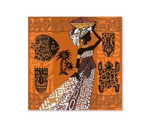 14137 04 African Tribal Woman II, Acrylic Glass Art