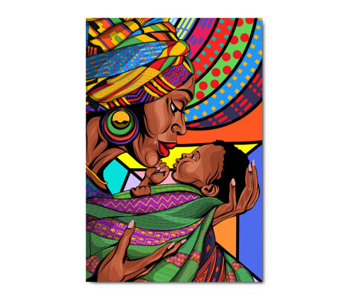 14216 Mother and her Son, Acrylic Glass Art