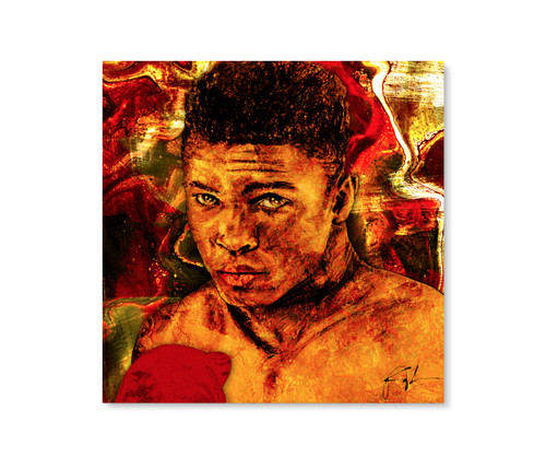 14141 04 Muhammad Ali, Acrylic Glass Art