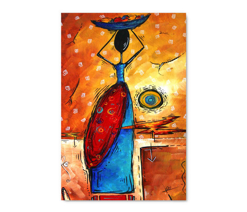 14050 AFRICAN WOMAN, Acrylic Glass Art