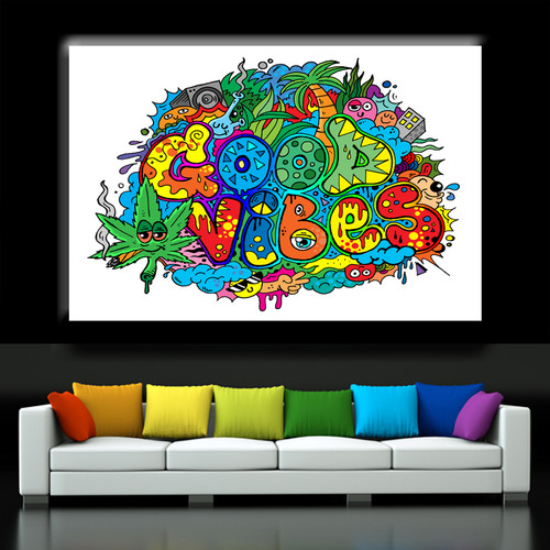 71003 DOODLE STYLE, Acrylic Glass Art