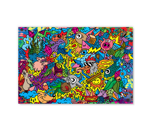 71004 Doodle Style II, Acrylic Glass Art