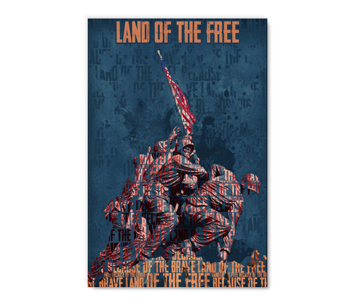 00306 Land of the Free, Acrylic Glass Art