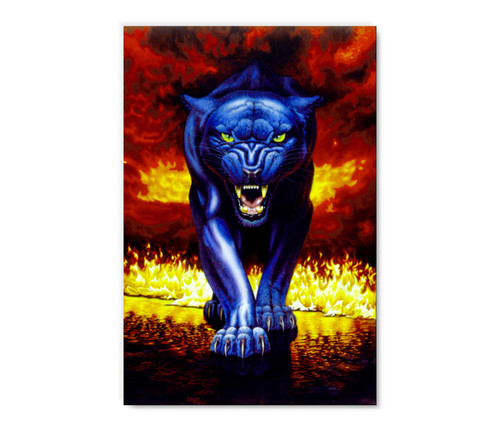 35002 Black Panther, Acrylic Glass Art