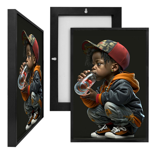 MINI14130 Little Boy, Framed UV Poster Board