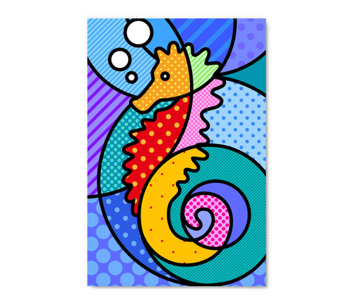 17131 Seahorse, Acrylic Glass Art