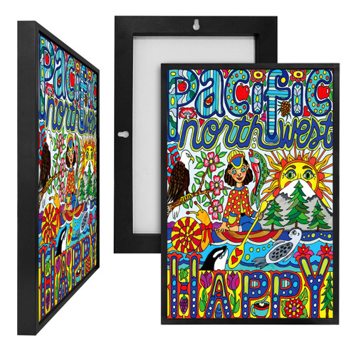 MINI17017 Pacific Northwest, Framed UV Poster Board