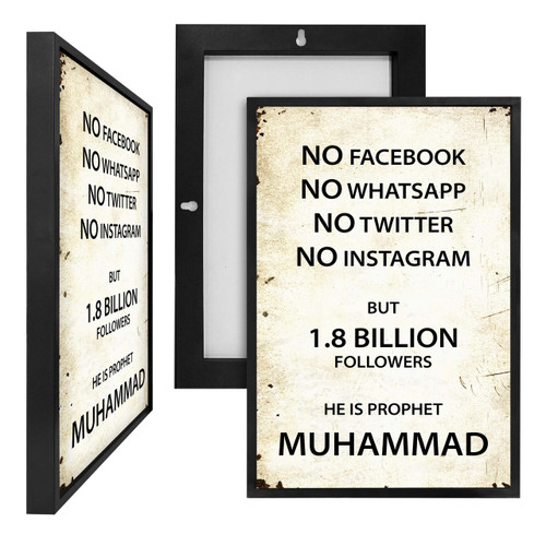 MINI90500 Prophet Muhammad, Framed UV Poster Board