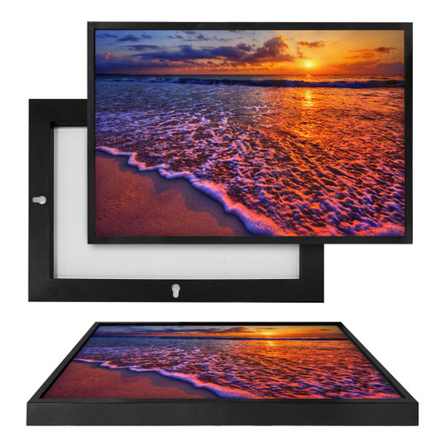MINI10974 Sea Foam Sunset, Framed UV Poster Board