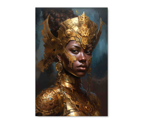 73020 Golden Warrior, Acrylic Glass Art