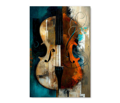 73055 Violin, Acrylic Glass Art