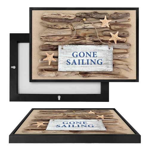 MINI19107 Gone Sailing, Framed UV Poster Board