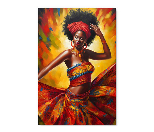 73119 African Dancer,  Acrylic Glass Art