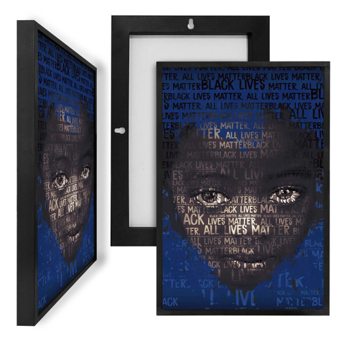 MINI14220 Black Lives Matter, Framed UV Poster Board