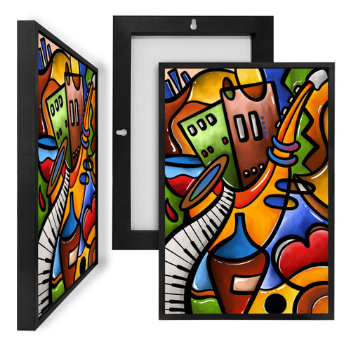 MINI14224 Abstract Instruments, Framed UV Poster Board