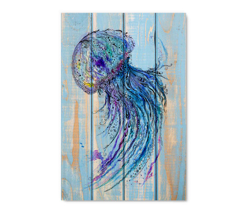 50150 Jellyfish Illustration, Acrylic Glass Art