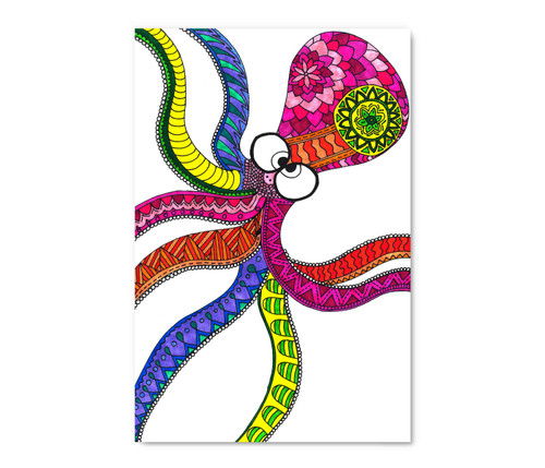 50235 Colorful Octopus, Acrylic Glass Art