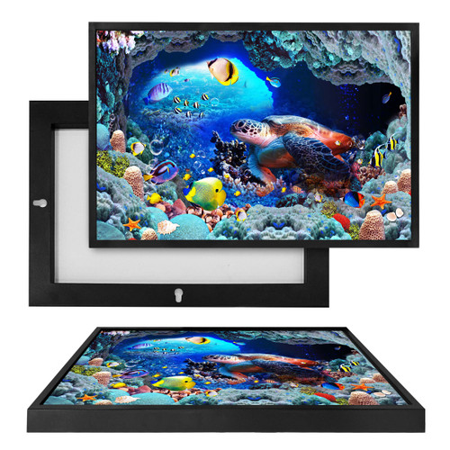 MINI50096 Coral Reef Cave, Framed UV Poster Board
