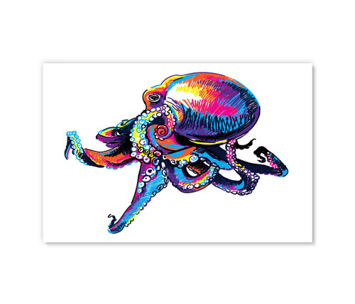 50233 Octopus Marker Art, Acrylic Glass Art