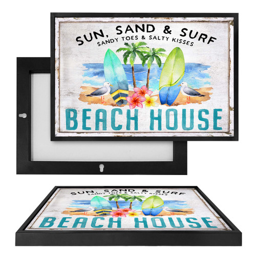 MINI73211 Sun, Sand, & Surf, Framed UV Poster Board