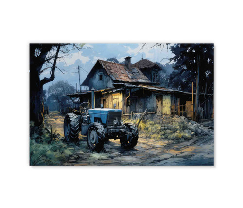 73296 Watercolor Tractor I, Acrylic Glass Art