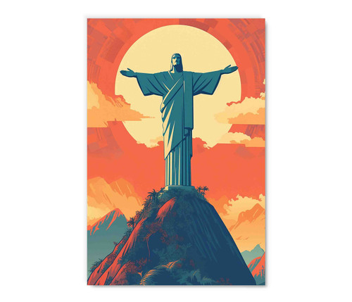 JESUSA Cristo Redentor, Acrylic Glass Art