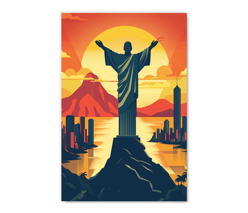 JESUSB Cristo Redentor, Acrylic Glass Art