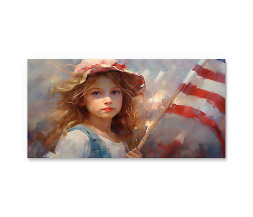 73232-02 American Girl, Acrylic Glass Art