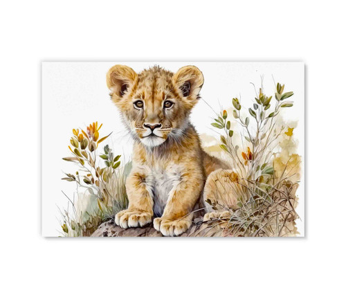 70061 Lion Cub, Acrylic Glass Art