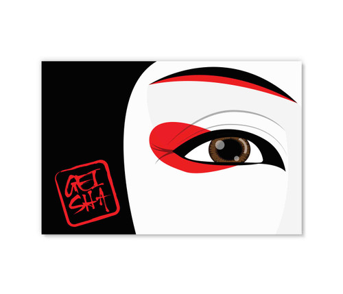 55046 Eye of a Geisha, Acrylic Glass Art