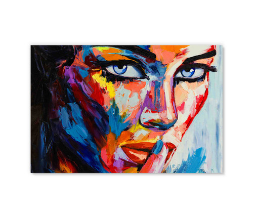 55061 Painted Woman, Acrylic Glass Art