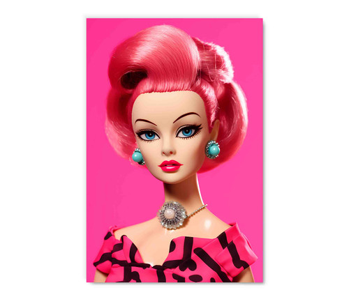 73540 Pink Barbie, Acrylic Glass Art