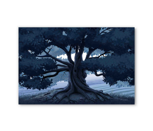 39112 Big Blue Tree, Acrylic Glass Art