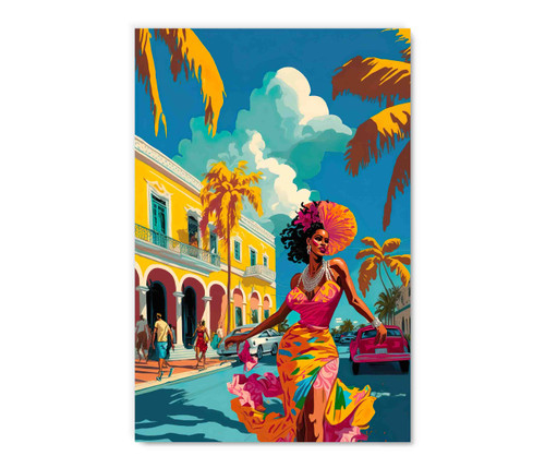 73568 Cuban Dancing Lady, Acrylic Glass Art