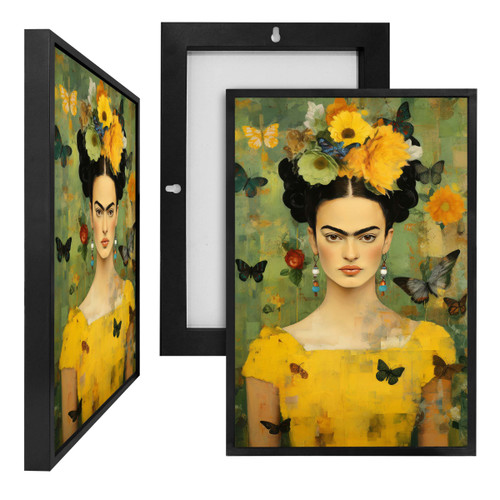 MINI73591 Frida Kahlo VII, Framed UV Poster Board