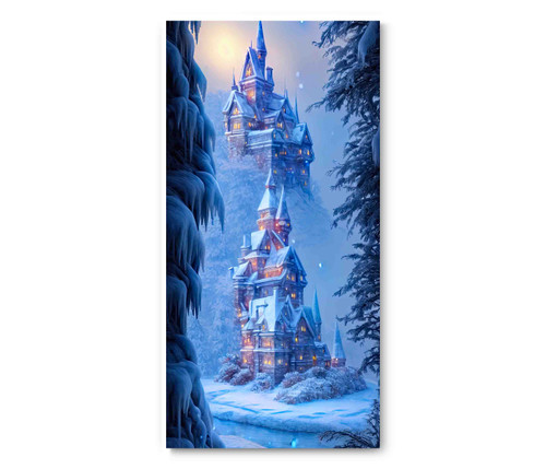 39189-02 Snow Castles, Acrylic Glass Art