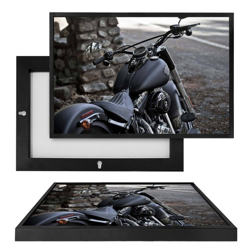 MINI45033 Harley Bike, Framed UV Poster Board