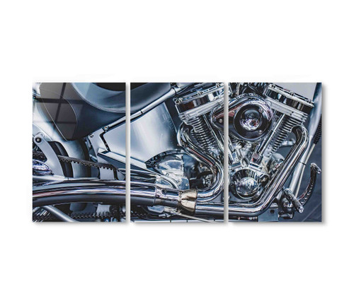 28006-33 Motorcycle Engine, Acrylic Glass Art