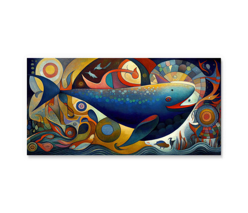 73620-02 Surreal Fish, Acrylic Glass Art