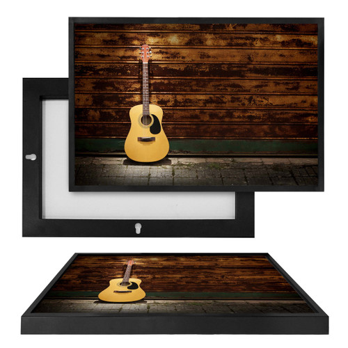MINI25005 Guitar, Framed UV Poster Board