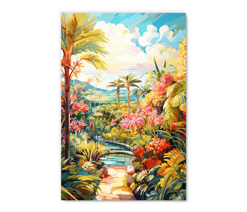 73694 Flower Path, Acrylic Glass Art