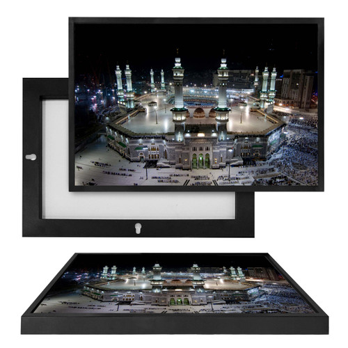 MINI91074 Kaaba, Framed UV Poster Board